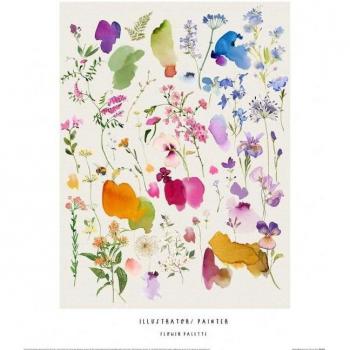 Tirage artistique Palette de Fleurs d'Été