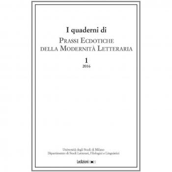 I quaderni di prassi ecdotiche della modernità letteraria