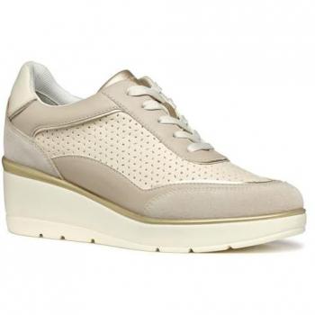 Geox Ilde A Sneaker – Damen, Beige, Größe 37