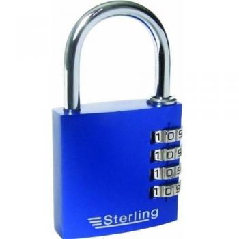 Candado de 3 Diales Sterling 30 mm, Acero Anodizado