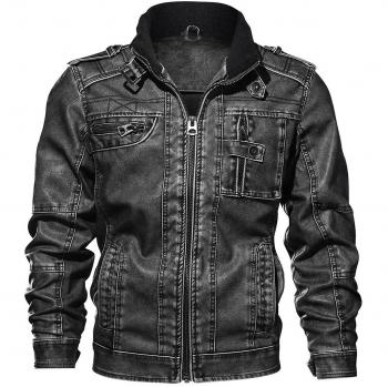 Veste homme grande taille en PU