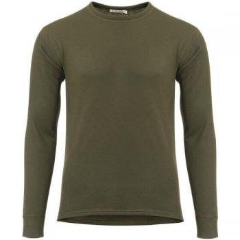 Olive Aclima Woolterry Herr-Crewneck M