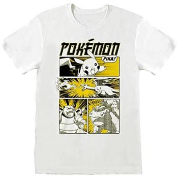 Official Pokémon Heroes Inc. Short Sleeve T‑Top – Anime Cover – White L