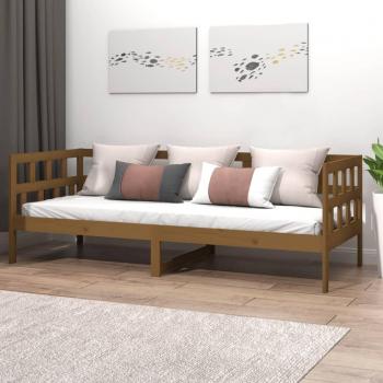 VidaXL Day Bed Honey Brown Solid Wood Pine 90x200 cm