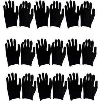 Black Cotton Cleaning Gloves