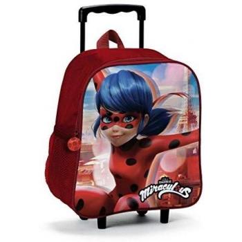 Zaino Trolley per Bambini con Motivo di Miraculous Ladybug