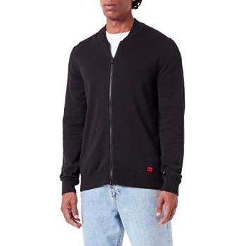 Hugo Boss San Jaque-C Herren Pullover Strickjacke Schwarz Regular Fit L