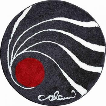 Colani Badematte Colani 18, Höhe 24 mm, rutschhemmend beschichtet, fußbodenheizungsgeeignet, Kunstfaser, rund