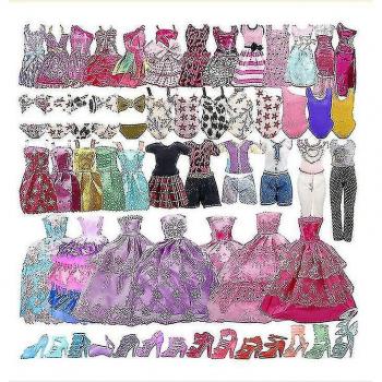 Ropa y joyería para muñecas Barbie