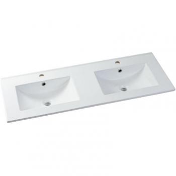 Motivic Lavabo Rectángulo Blanco de Cerámica