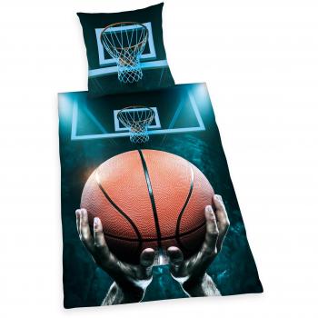Children's Basketball Bedding Ensemble, 80x80/135x200 cm, 100% Cotton