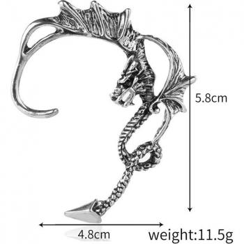 Elf Ear Clip Earrings Silver Color for Women