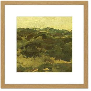 Breitner “Landscape of Drenthe’s Heath” – 8×8″ Light Oak Framed Art Print