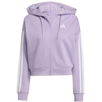Felpa con cerniera a cappuccio donna adidas Essentials 3 Stripes