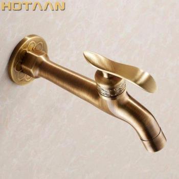 Antique Brass Garden Tap