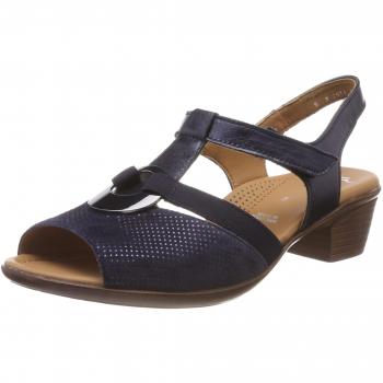 ARA Damen Lugano T-Spangen Sandalen, Blau 14