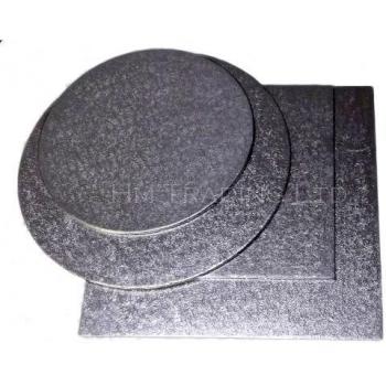 Professional Quality Silver Cake Base Display Drum Board Tray Holder