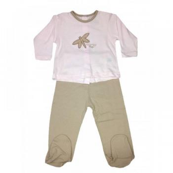 Completo bimba neonato 2pz Rapife rosa marroncino 6 m