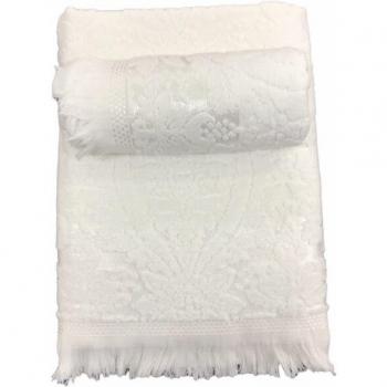 Serviettes de bain et de main Saray, ensemble jacquard, 500 GSM