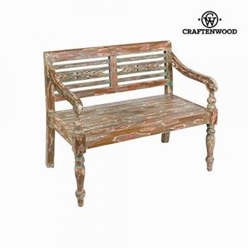 Banco con schienale in legno di acacia (99 x 55 x 87 cm) by Craftenwood