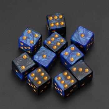 10 Dados de Mesa 15 mm – Cubo Acrílico Multicolor para Juegos