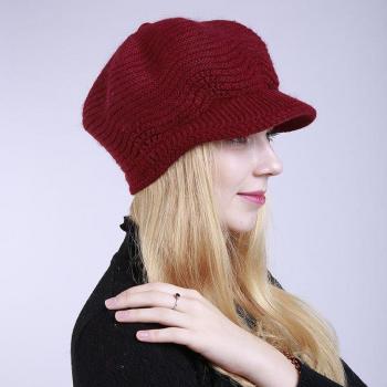 Mütze tricotée couleur unie femme