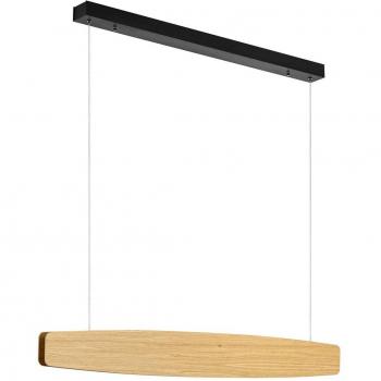 Quitani Persida Oak LED Pendant Light, 98 cm, 2,700 K