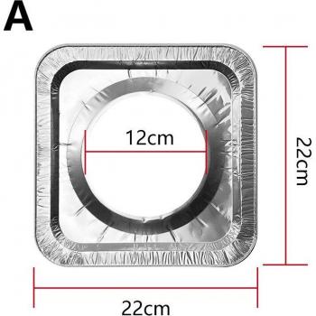 10pcs Square Aluminum Foil Stove Covers