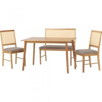 Austin & Ellis Dining Bench with Two Chairs