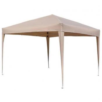 Carpa de jardín plegable beige 3x3 m