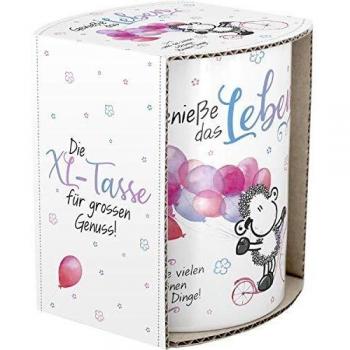 Geschenk-Tasse XL Genieße das Leben