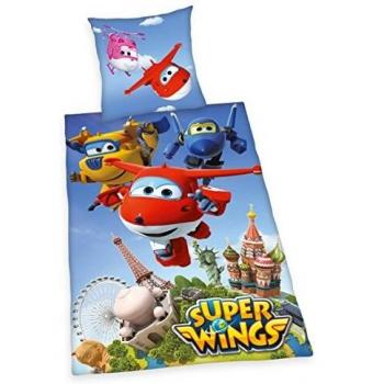 Kopfkissenbezug 80x80 cm in Super Wings Stil