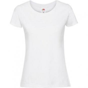 Top de tejido suave Fruit of the Loom 10 UK blanco