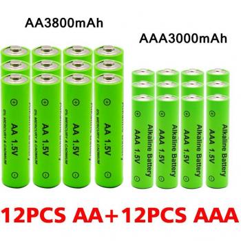 Rechargeable Alkaline AAA Batteries 1.5V 3000mAh
