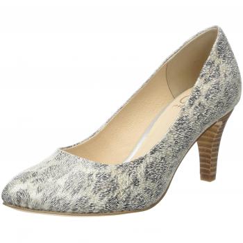 Caprice Damen 22412 Pumps, Offwhite Leo, 38 EU