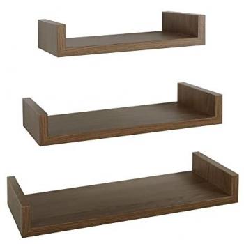 Estantes de pared 3 pcs mod. Calamita Maxi roble tabaco