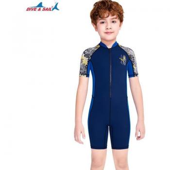 Traje de playa infantil UV UPF50+, manga corta
