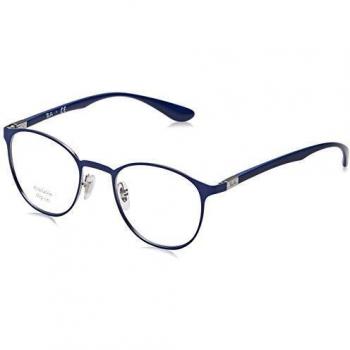 Ray-Ban Women's 0RX 6355 2996 50 Optical Frames, Gunmetal On Top Matte Blue