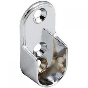 Supporto Laterale Per Tubo Ovale Ø 16 mm Cromato