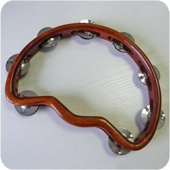Schellenring Tambourin Schellenkranz Schellentrommel Holz Glockenkranz Schellen Klang Percussion