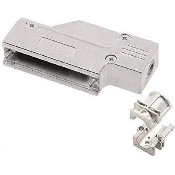 Encitech D-SUB 37-Pin Metal Housing, 90° Diecast Zinc
