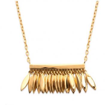 Navajo Gold Accent Necklace, 20x10mm – Lily Collection