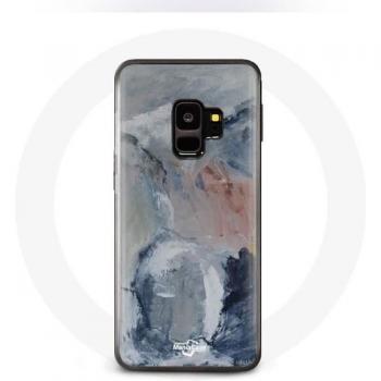 Protezione per Galaxy S9 Plus effetto texture astratta grigia