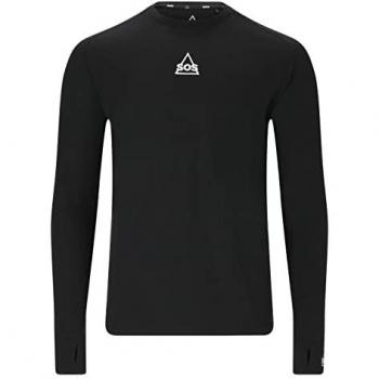 SOS Funktionsshirt für Herren, Nuuk, Rundhals, schwarz, L