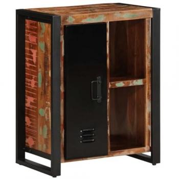 Buffet récupéré multicolore 55x35x70 cm en bois massif