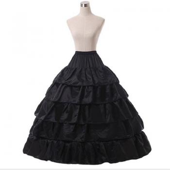 Women's 4 Hoop Underskirt for Ball Gowns with Ruffles