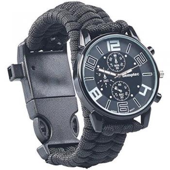 Montre de survie 5 en 1 avec bracelet en paracorde SEMPTEC