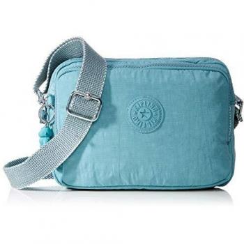 Kipling Silen, Bolso Mujer Bandolera, Azul (Aqua Frost), 24x18x11 cm