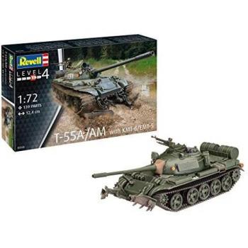Maquette Revell T-55A/AM et KMT-6/EMT-5 1/72