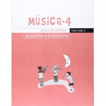 Música-4, Quadern d'exercicis, E.P., Cicle mitjà 2 (Tapa blanda).